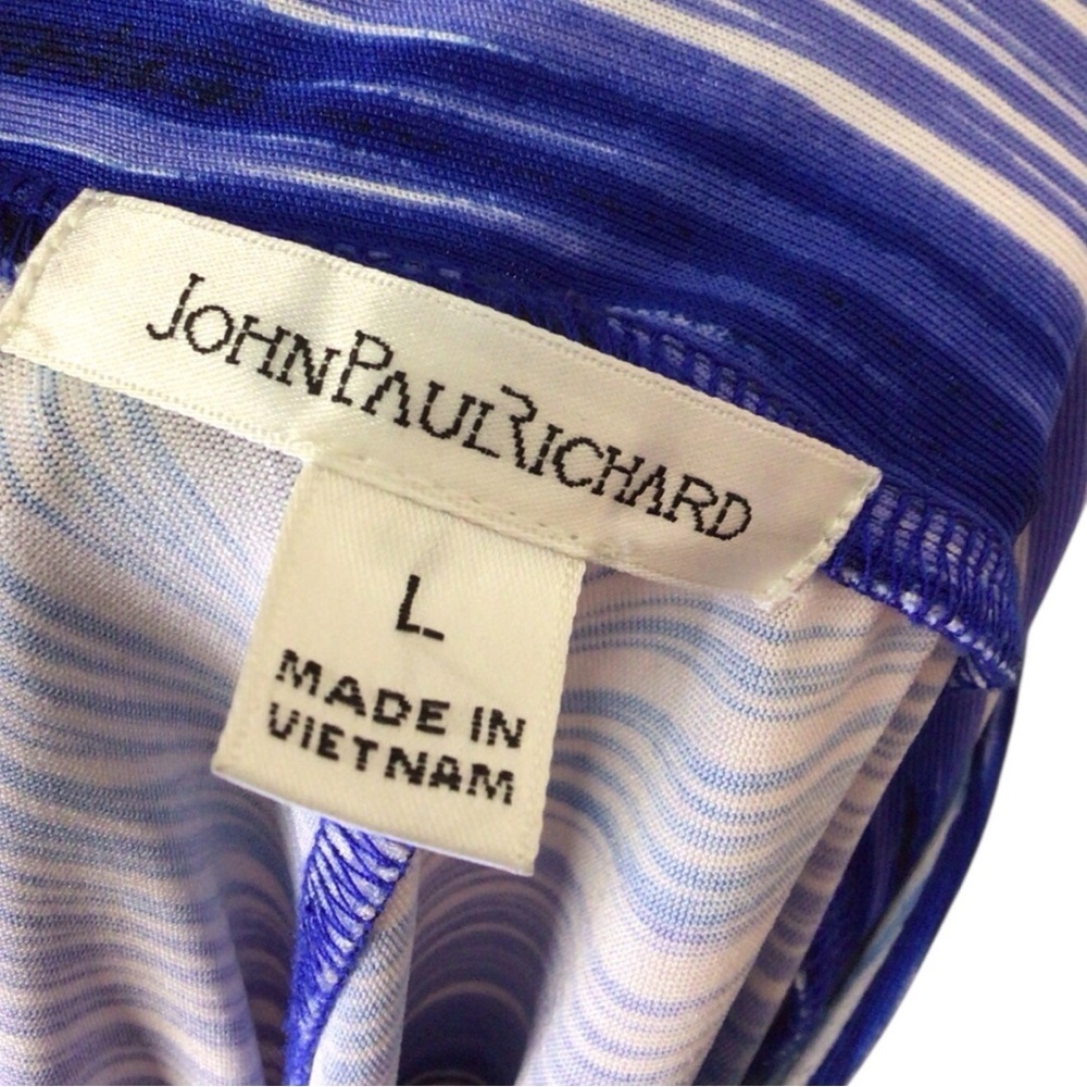 JohnPaulRichard Asymmetrical Blue and White Maxi Skirt size L - Picture 4 of 4